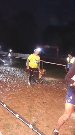 des Malicieux Germéco - canicross nocturne a pacé avec lanaya des malicieux germeco